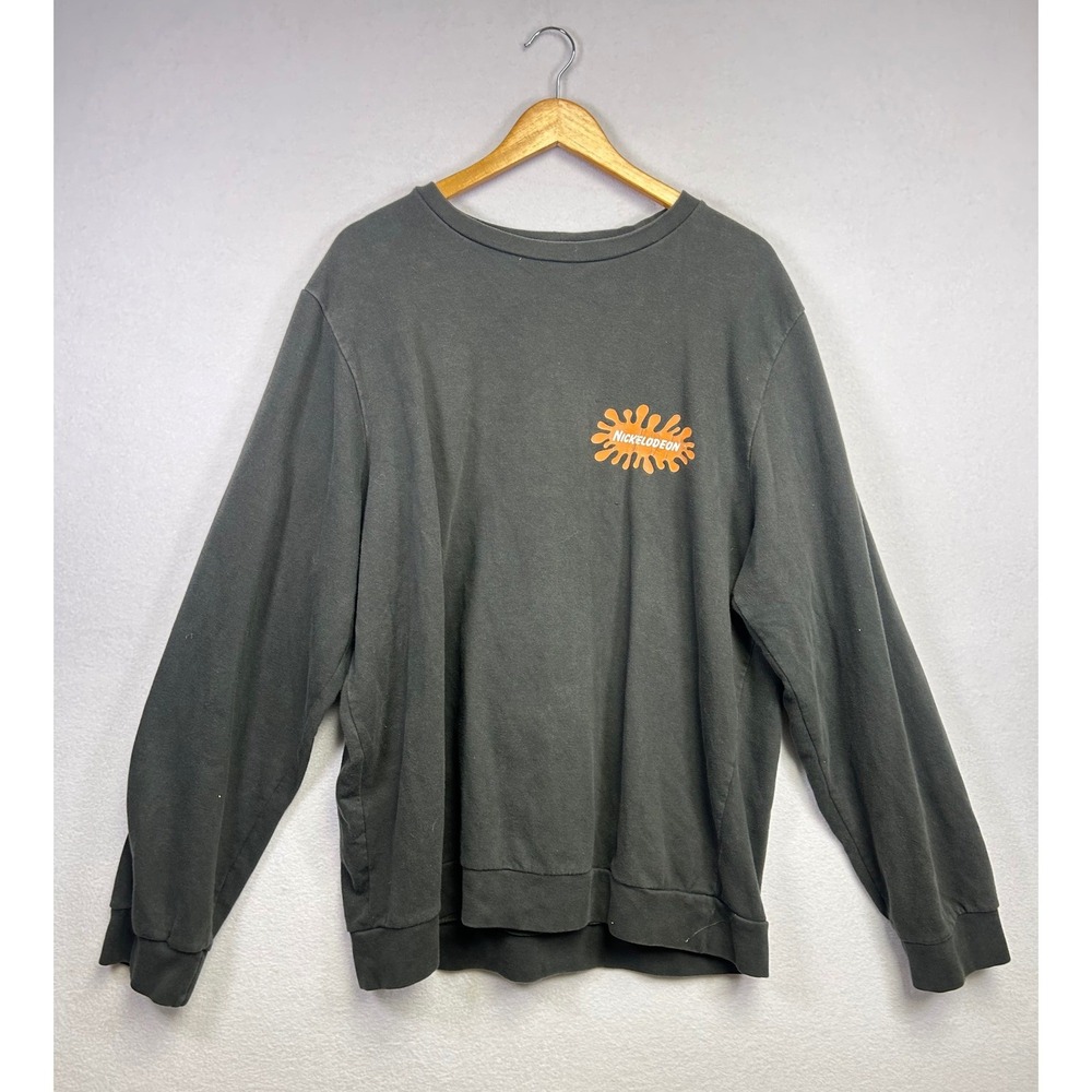 Nickelodeon All That Characters Crewneck Sweatshirt‎ Gray XL
